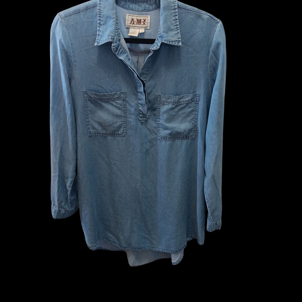 Blue Denim Long Sleeve Shirt
